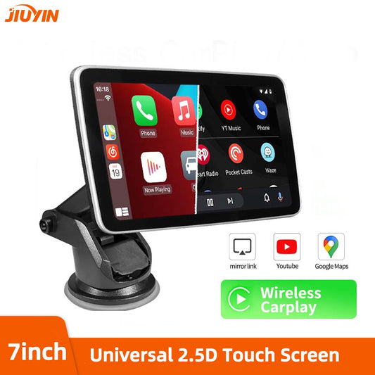 Universal 7inch Car Radio Multimedia Video Player Wireless Carplay Wireless GPS Navigation Apple Android Auto Touch Screen